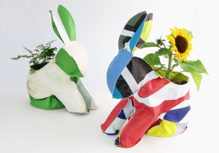 Newsed - Product Design from Recycled Junk - Bunny Fabric Vase Cover 